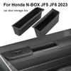 For Honda N-BOX JF5 JF6 Car Copilot Door Slot Storage Box Tray Pad Silica Gel Organizer Interior Accessories Tidying Black