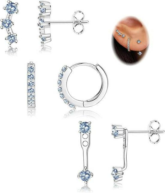 2024 Women's Electroplated Gold Earrings Set: 6-Piece European & American Style