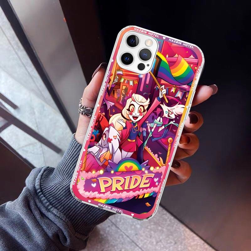 

H-Hazbin Hotel Anime Phone Case For iPhone 17 Air 16 15 Pro Max 14 Plus 13 Mini 12 11 Cover 7 8 SE Silicone Shell Print Fundas 1 iPhone 7(8)SE