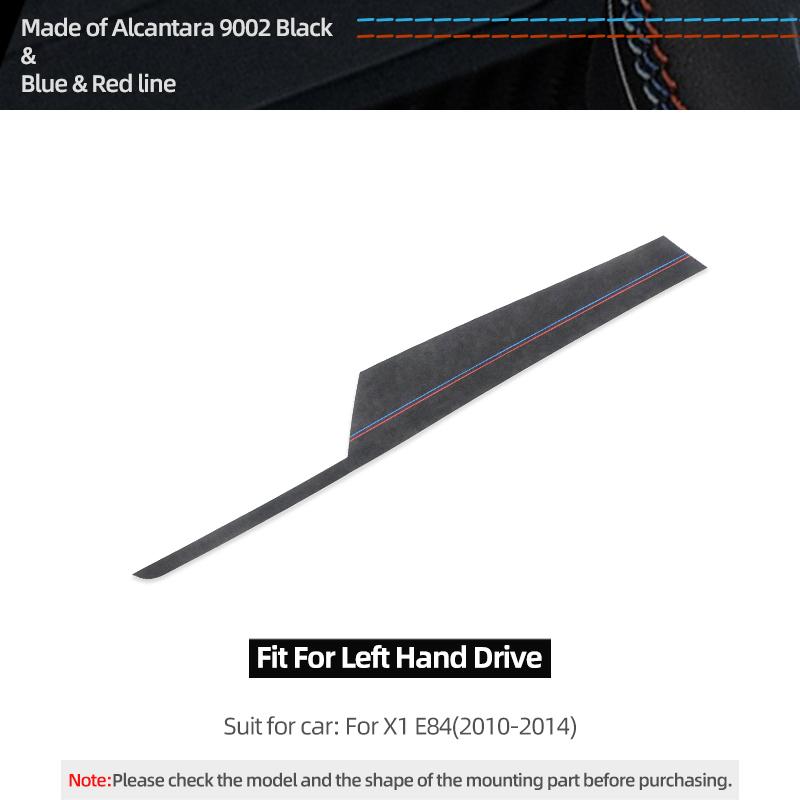 For BMW X1 E84 Made of Alcantara Dashboard Panel trument Trims Strips Performance Stickers Car Interior Tuning Accessories