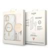 Guess GUBPP14MHMEACSH Case+ Charger Set iPhone 14 Plus / 15 Plus 6.7" white/white hard case Marble MagSafe