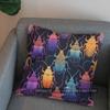 2D Colorful Beetle In Ornate Frame Throw Pillow Pattern Cushion Cover Suitable For Sofa Bedroom Car Pillow Cover