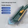 Rotatable Hard Bristle Bathroom Floor Scrubbing Brush for No-Gap Cleaning