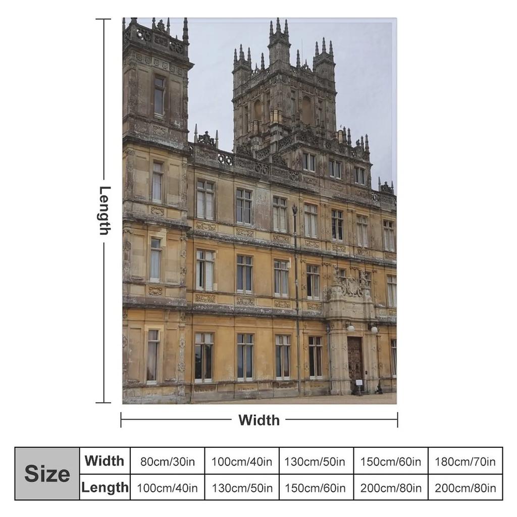 Downton Abbey - Highclere Castle Throw Blanket Luxury Throw Blanket Blanket Fluffy Retro Blankets