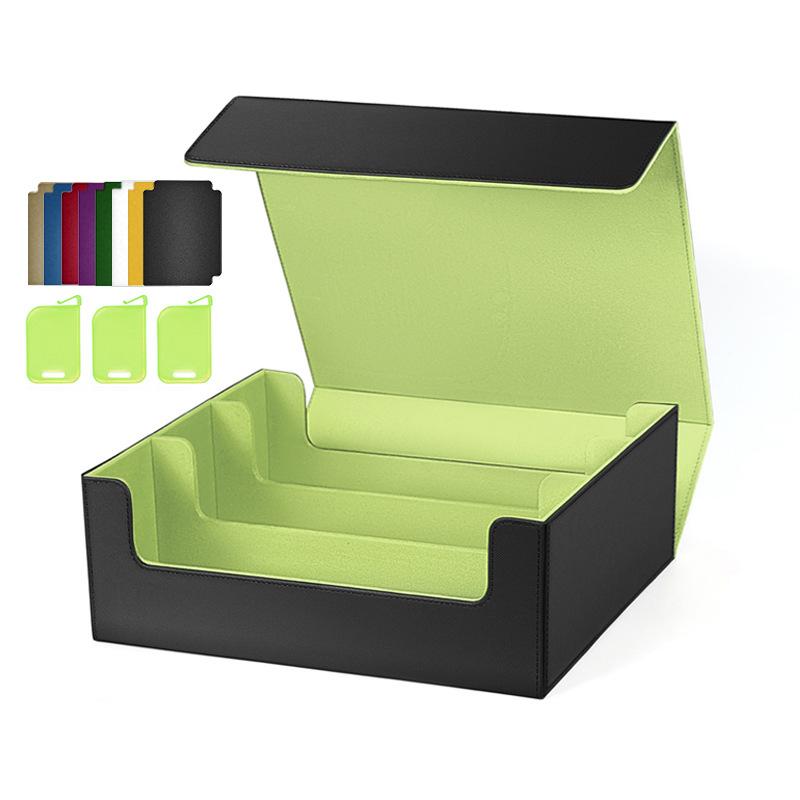 100+ Trading Card Deck Box PU Leather Gathering Card Toy W/ Magnetic Closure Game Cards Storage Game Card Case Protector