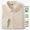 New 100% Pure Cotton Striped Shirt For Men's Long Sleeve Casual Regular Fit Soft Comfortable Business Social Shirts Men Clothing