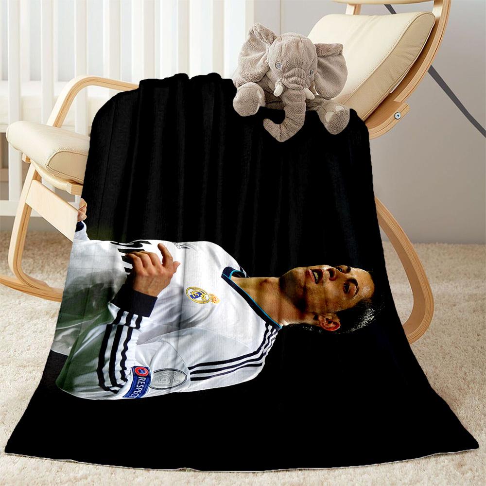 Cristiano Ronaldo Celebration Blanket Comfortable Suitable for Sofa Bedding Seaside Four Seasons Universal Digital Print Gift for Travel Home Birthday