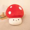 Cute Mushroom Plush Toy Soft Red Mushroom Plushie Pillow Kawaii Squishy Doll Stuffed Hugging Pillows Gift for Kids Gift
