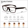 TUREZING 4 Pack Flexible Spring Hinge Women Men Magnifier Presbyopic Diopter Vintage Square Presbyopia Eyeglasses