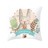 Easter Decorative Pillowcase Cartoon Rabbit Pillowcase Egg Print Cushion Cover Living Room Sofa Cushion Cover Home Decoration