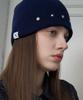 Jenadu Eddie Studded Beanie_Navy
