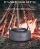Boundless Voyage Titanium 700ml Made Entirely of Suitable for Open and Outdoor Activities Kettle, Teapot, Titanium, Fires, Campfires, (Single Item,