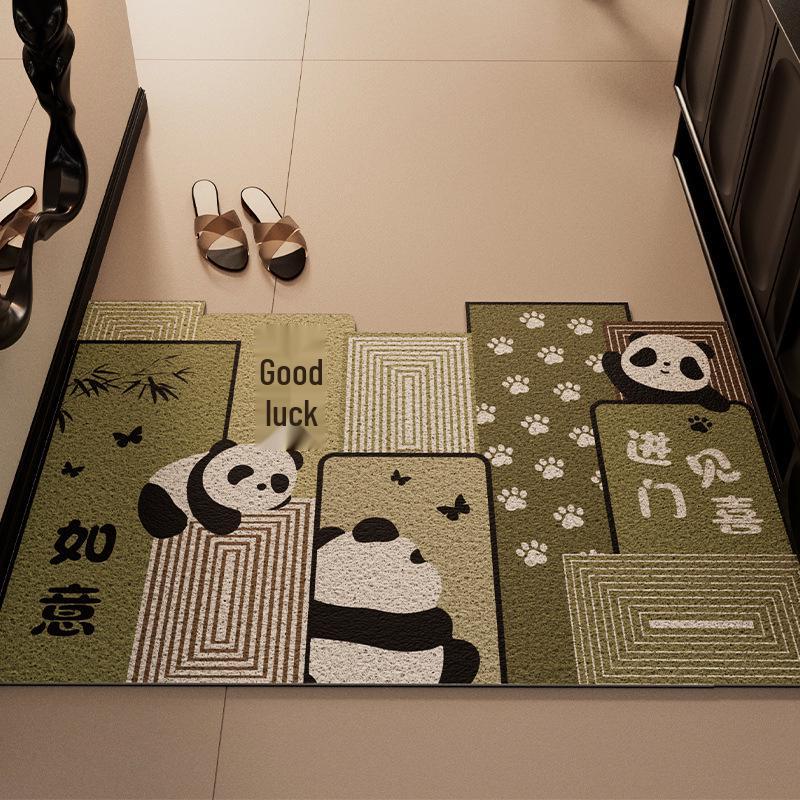 Cartoon Mimi Non-Slip Door Mat - Easy Clean, Dirt-Resistant, Cuttable Silk Loop Foot Pad for Home