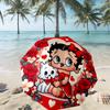 Betty Boop Print Umbrella Automatic Opening/ Closing - Portable Foldable Design - Daily use for Travel/Outdoor - Gift for Birthday