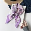 Fresh And Sweet Flower Silk Scarf Square Scarf Women'S Literary And Decorative Headscarf Square Scarf High-End Silk Scarf Thin
