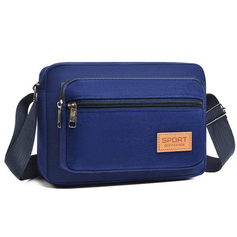 Men's Canvas Waist Bag - Durable Outdoor Sports Pack with High Capacity (Multifunctional Phone Purse for Running/Hiking)