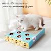 Two in One Cat Scratcher Toy Mole Game Interactive Cat Scratching Board Corrugated Paper Cat Nest Grinding Claw Funny Cat Toy