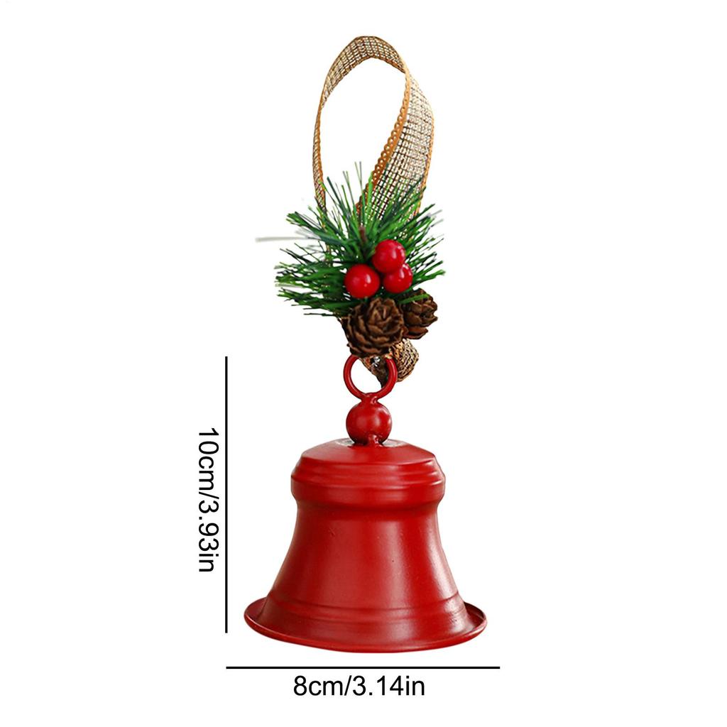 Christmas Bell Ornaments Rustic Holiday Decoration Christmas Tree Pendants For Living Room Office Mantel Wall Window Sill