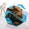 Capybara Themed Travel Umbrella-8 Ribs Automatic Opening and Closing, Portable Folding Design, Compact and Stylish Umbrella Suitable for Out