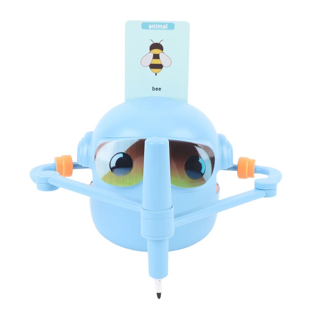 Kids Drawing Robot Interactive Educational Auto Drawing Robot with 100 Cards 12 Color Pens for Boys Girls Preschool Lrning