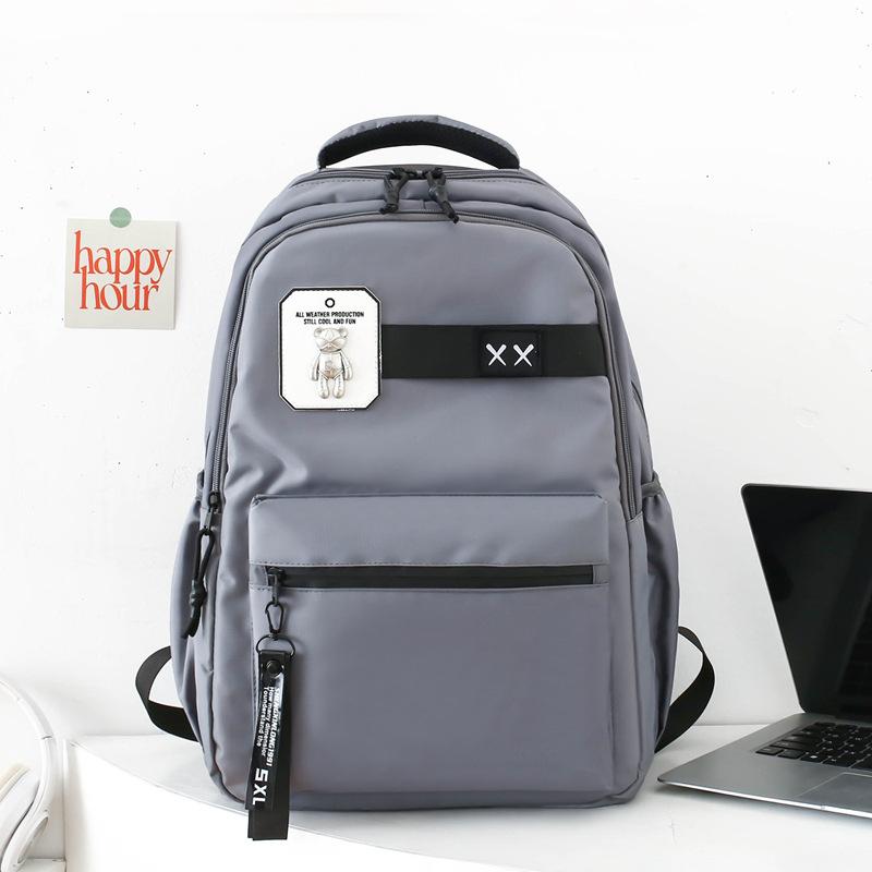 Kvinna Skolväska med stor kapacitet Manliga gymnasieelever Ryggsäck Pojkar Datorryggsäck