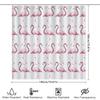 White Pink Peacock Pattern Shower Curtain For Bathroom Decor Waterproof Fabric With Hooks Included (Size: 180X200Cm)
