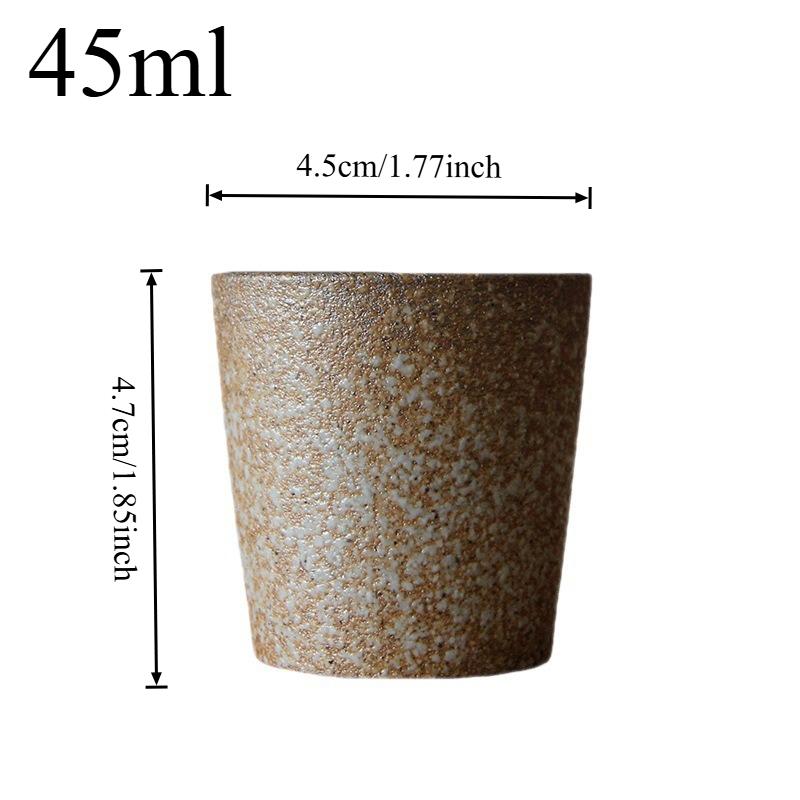 Grober Keramikofen Verwandelt in Teetassen Imitation Holzgebrannte Keramik Japanischer Stil Becher Teezubehör