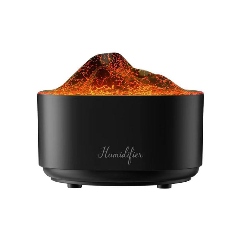 

USB Portable Flame Lamp Aroma Diffuser Air Humidifier Ultrasonic Cool Mist Maker Fogger Led Essential Oil Difuso чёрный
