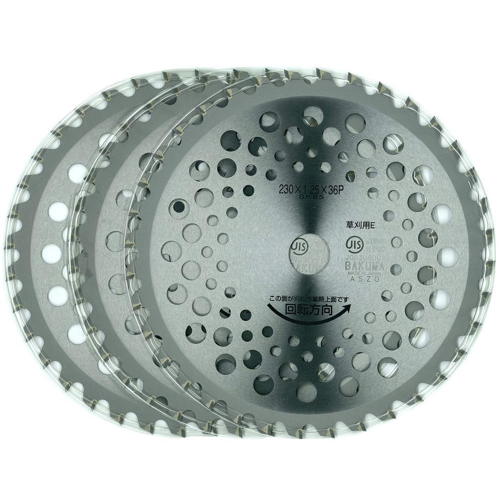 Bakuma Vista Lightweight Tip Saw, 230 X 36P, Set of 3, NVS-36K