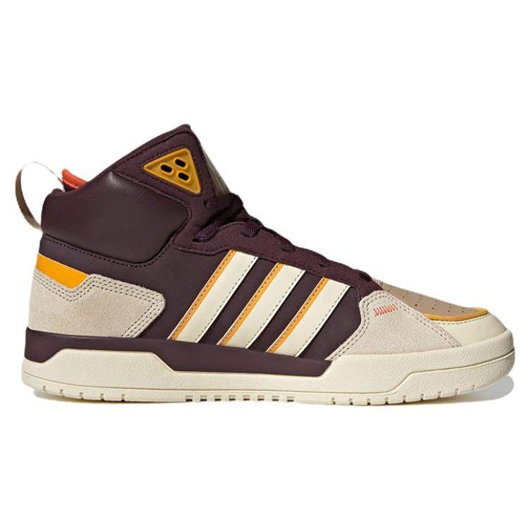 Adidas Neo 100Db Trendy Casual Mid-Top Skate Shoes Unisex Sneakers Beige Brown GY4789