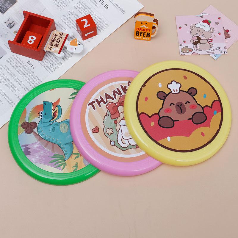 Kids Cartoon Flying Disc Toy Kindergarten Flying Disc Parent-child Games Hand Thrown Boomerang Baby Outdoor Toy For Boy Girls