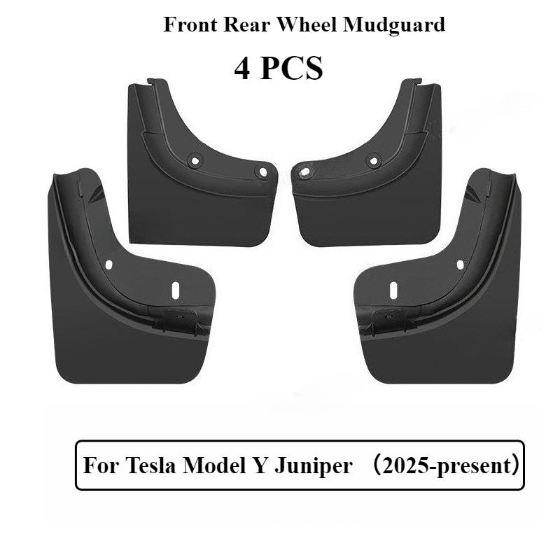 For Tesla Model Y Launch 2025 Front and Rear Car Wheel Mud Flaps Splash Guards MudFlaps Protector Front Rear Fender Mudguards