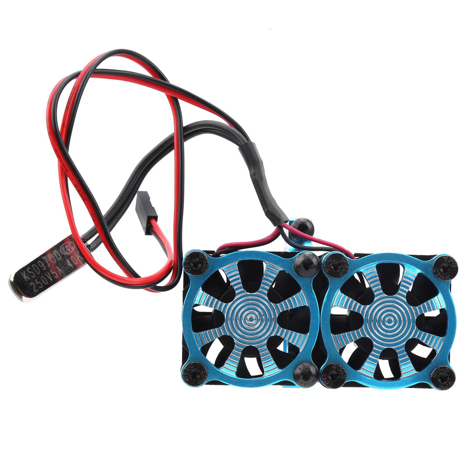 

Double Cooling Fan Motor Upgrade Spare Parts for 4 1Celsius10 RC Car