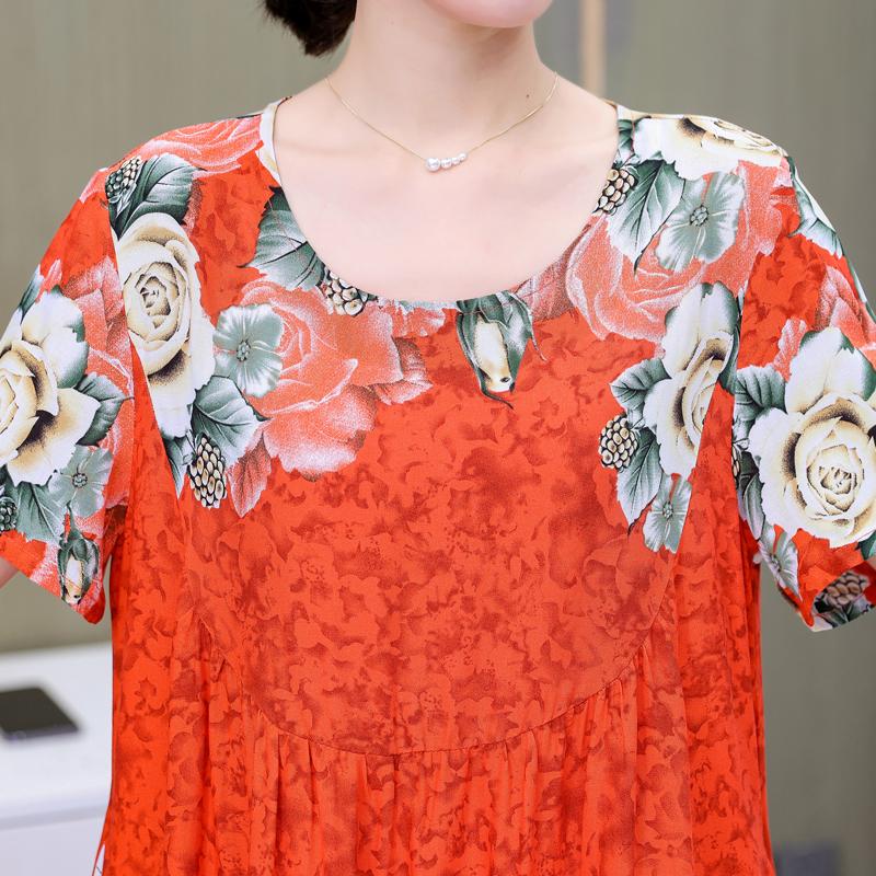 Элегантные женские платья больших размеров, летние повседневные ...