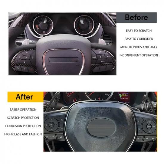 2x Steering Wheel Shift Paddle Shifter Cover For 18-25 Toyota Camry Corolla EOA