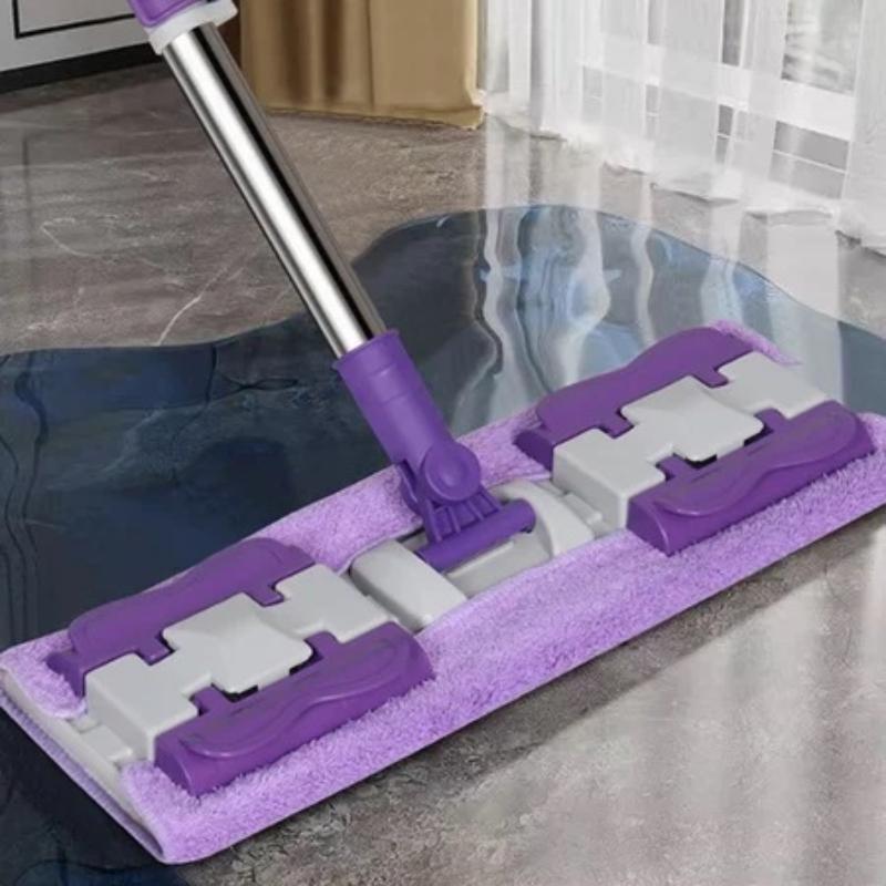 Lazy Mop 360 Rotate Electrostatic Dust Remover Telescopic Pole Reusable Cleaner Household Wet And Dry Rotating Absorbent Mop