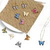 4Pcs 15*21mm Multiple Colors Butterfly Droping Oil Alloy Metal Accessories For Jewelry Component Making DIY Necklace Bracelet Earring