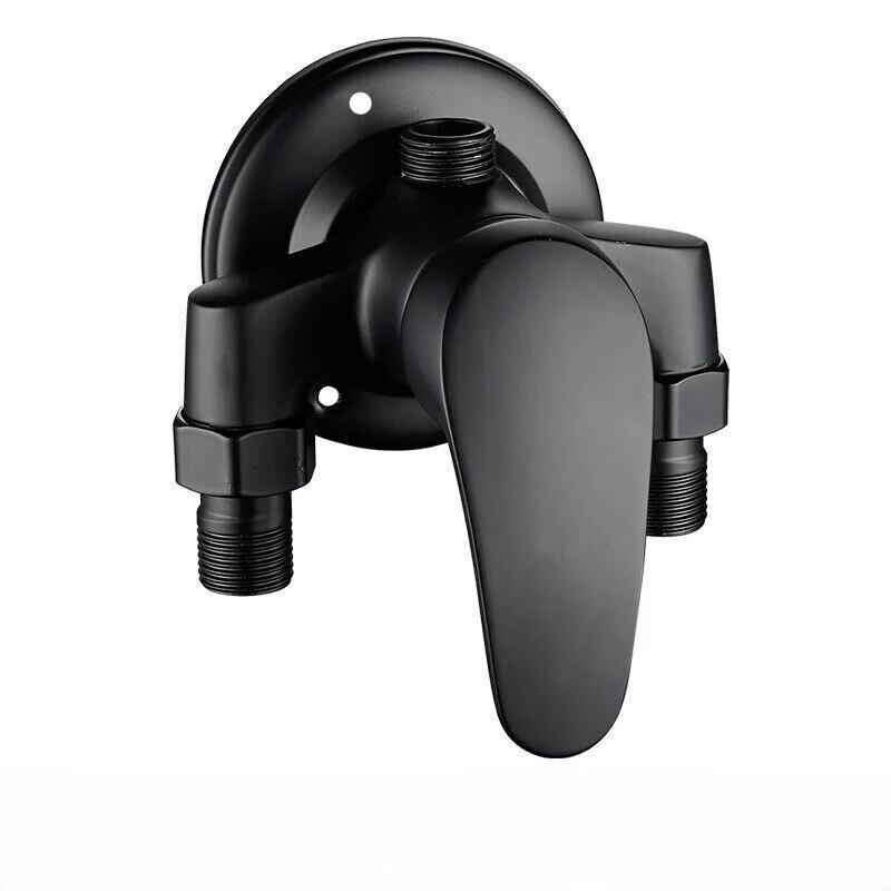 TLXT Premium Black Wall-Mounted Shower Faucet System