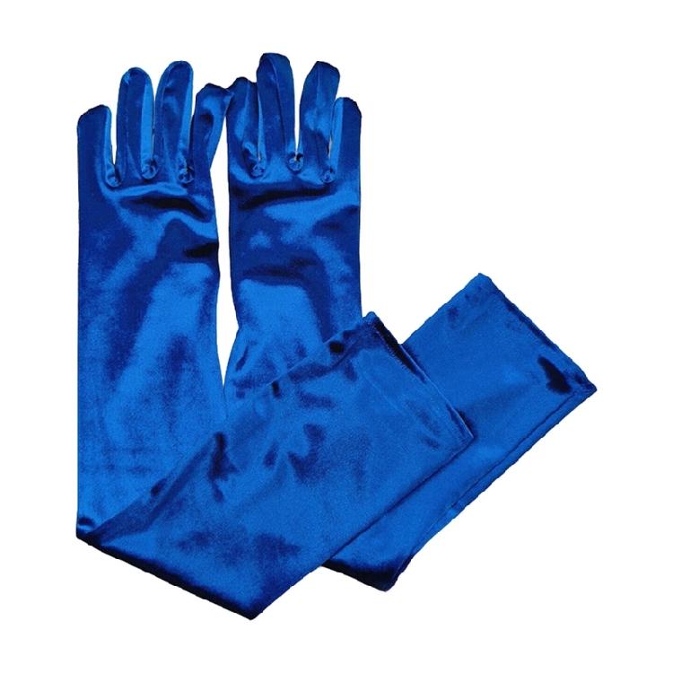 

Evening Dress Gloves for Women Lady Full Finger Wedding Gloves Proms Gloves королівський синій колір