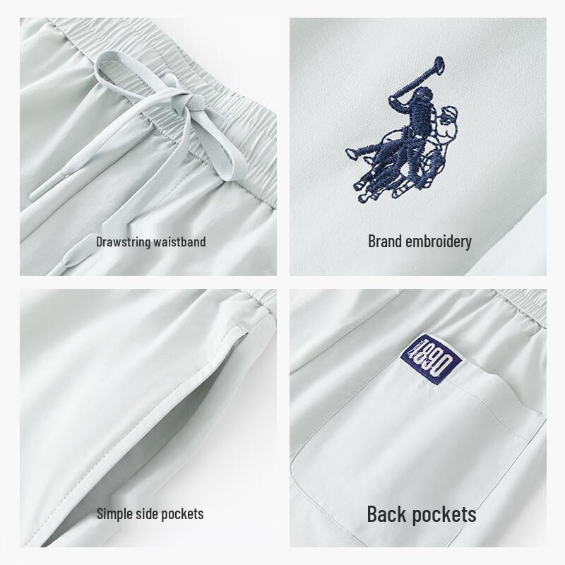U.S. Polo Assn. Herren schnelltrocknende Eisseide Sportshorts