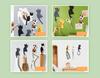 WOVTE Magnetic Cat Tail Set of 3D Cat Decorative Magnetic Strong Cute Cat Room Wall Entryway Small Item Bulletin Refrigerator Hooks, Hooks, 7, Hooks,