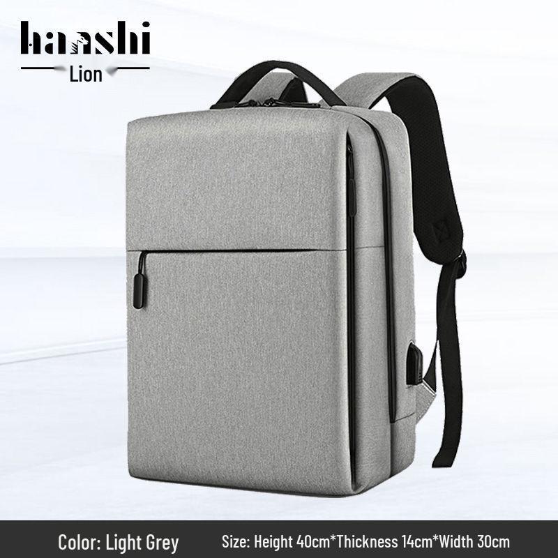 

Унисекс Водонепроницаемый Рюкзак для Ноутбука Бизнес-класса для Путешествий и Школы светло-серый