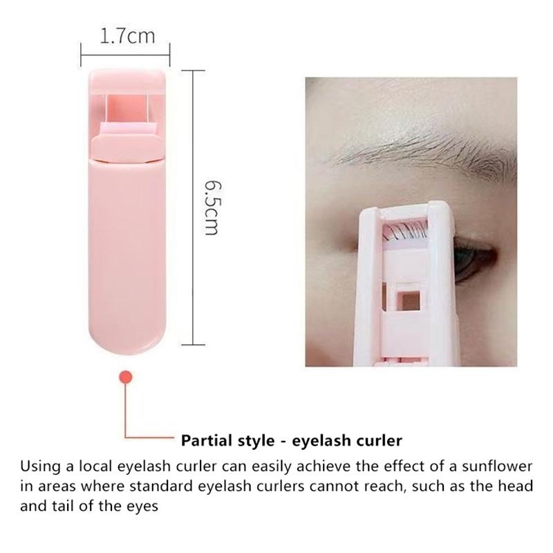 Mini Eyelash Curler Professional Multicolor Folding False Eyelashes Auxiliary Eyelash Curling Clip Beauty Cosmetic Makeup Tools