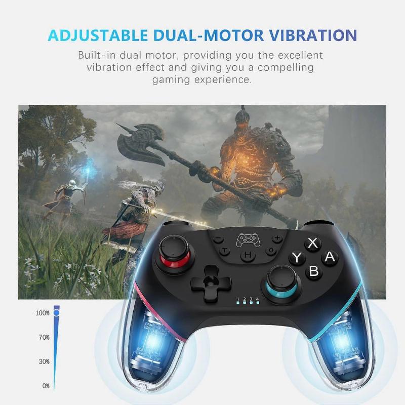 Switch Controller, Wireless Pro Controller Compatible with Nintendo Switch, Wireless Gamepad Joystick with Programmable