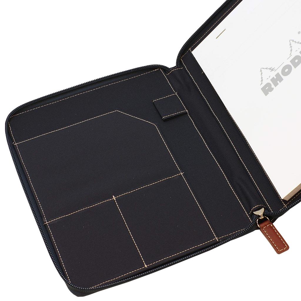 Rhodia Round Zip Case Navy White Grid cf16ronv (Rhodia No.16 Cover/5mm Included)