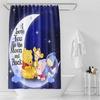 Winnie Puuh Anime Duschvorhang Niedliche Badewannen-Wasserdichte Vorhänge Für Wohnzimmer Luxus-Set Bildschirm Badezimmer Zubehör Sets