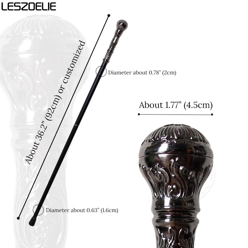 Elegant Vintage Antique Silver Detachable Walking Cane Fashionable Man/Woman Party Stick Stylish Elegant Vintage Walking Cane