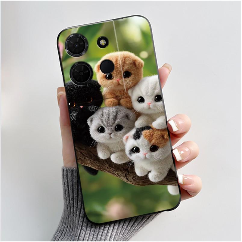 Bright New Pattern Anti-scratch Black Casing For TCL 503 Pattern Cover For TCL K32 5G (T513W)/TCL K33 5G (T513Z) Soft Case
