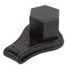 Billiard Chalk Holder Aluminum Alloy Magnetic Hexagonal Portable Pool Cue Chalk Box with Leather Cli