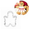 2Pcs Gingerbread Cookie Cutter Stainless Steel Biscuit Cutter Mold Christmas Cake Fondant Pastry Mould Xmas Kitchen Baking Tools